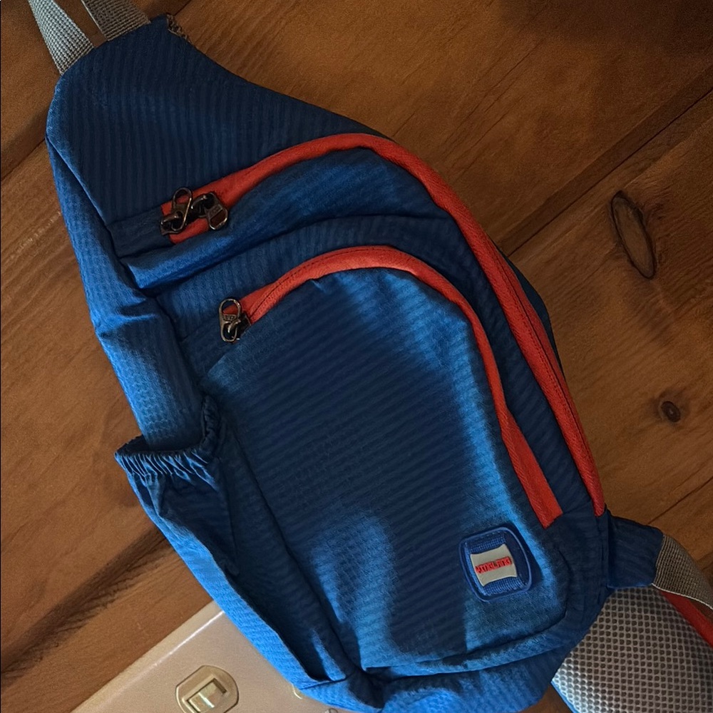 Mini Blue one shoulder backpack